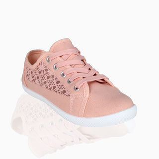 KRISP Crochet Panelled Plimsoll Trainers (3297)