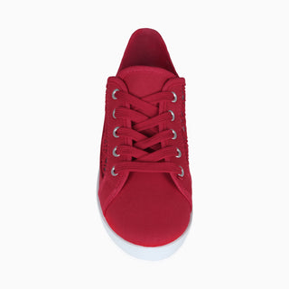 KRISP Crochet Panelled Plimsoll Trainers (3297)