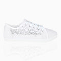KRISP Crochet Panelled Plimsoll Trainers (3297)