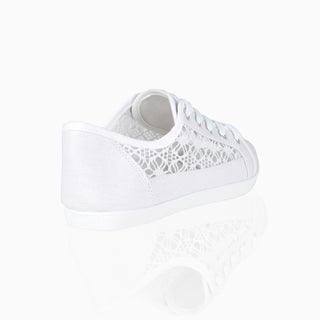 KRISP Crochet Panelled Plimsoll Trainers (3297)