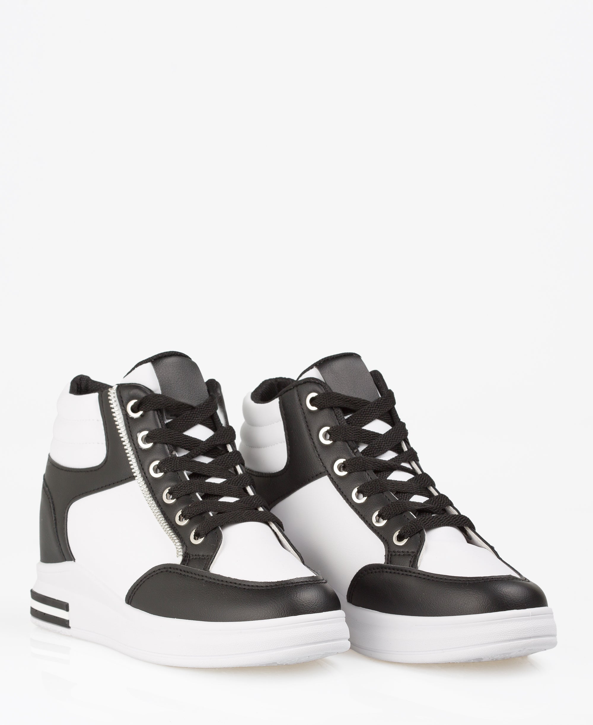 KRISP Colour Block High Top Fashion Trainers (5612)