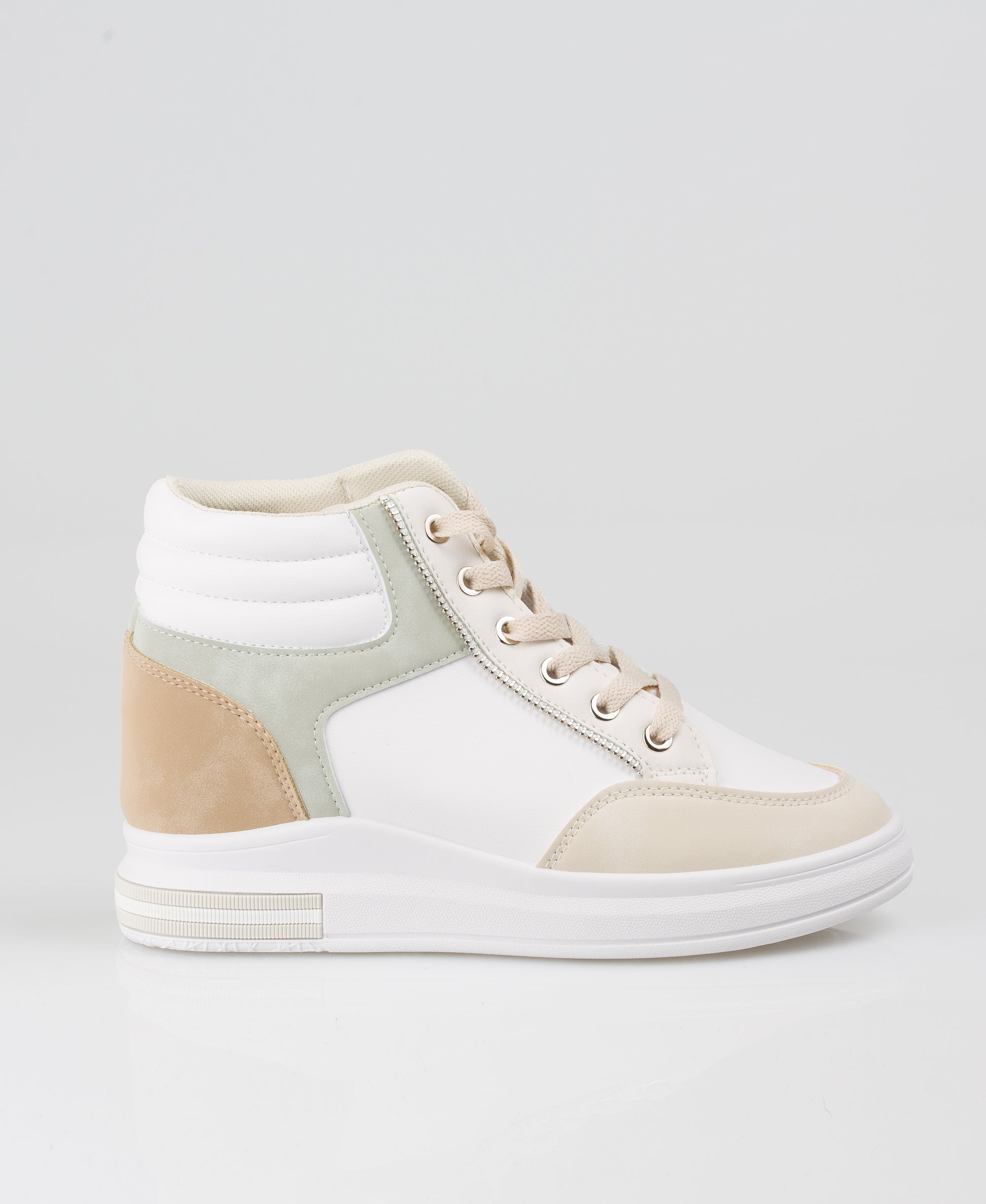 KRISP Colour Block High Top Fashion Trainers (5612)
