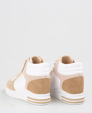 KRISP Colour Block High Top Fashion Trainers (5612)
