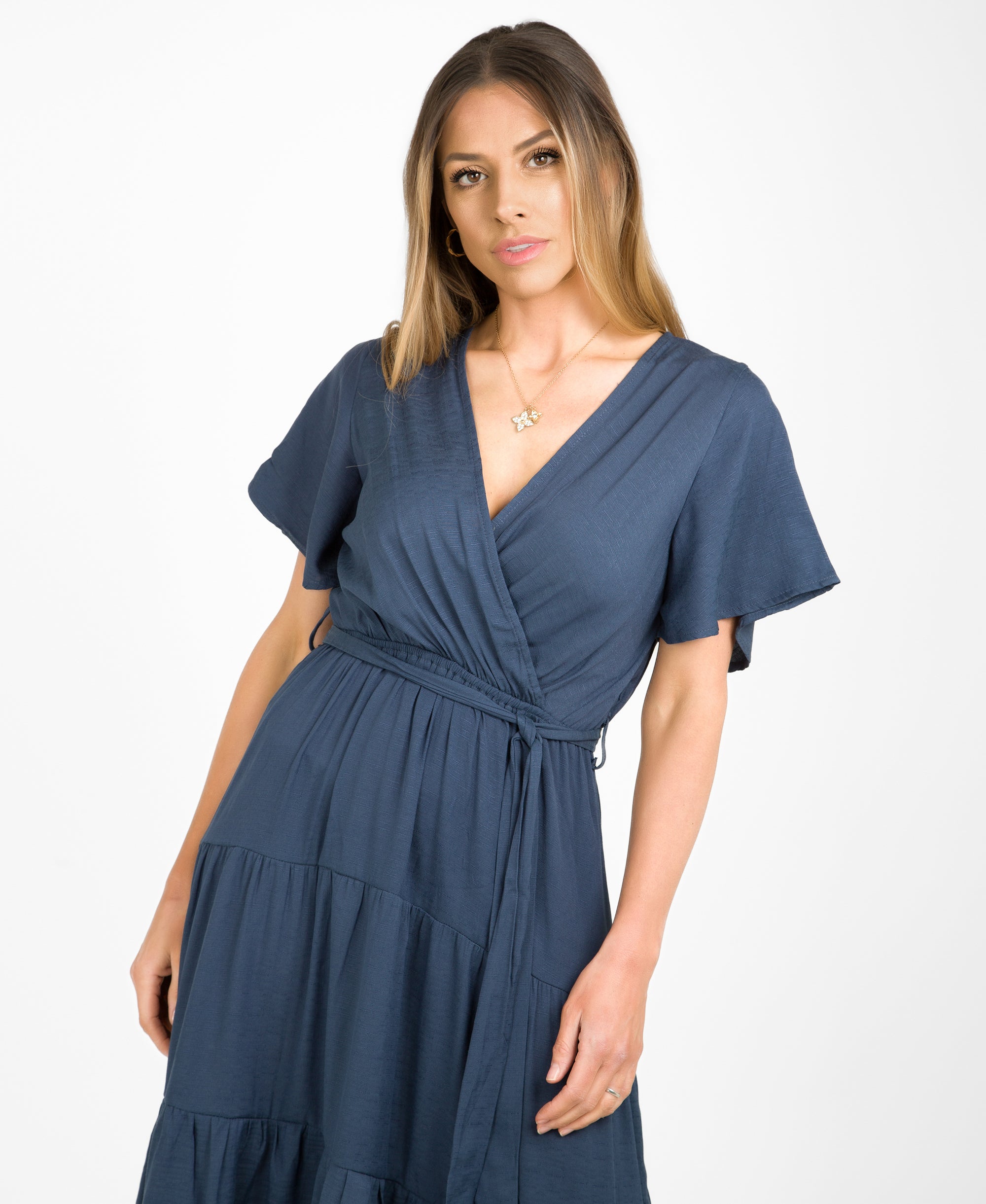 KRISP Plain Tiered Wrap Front Summer (10992)