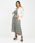 KRISP White Button Front Classic Denim Jacket (10993)