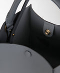 Sophie Hulme Nano Albion Cube Bag, Anthracite (4662)