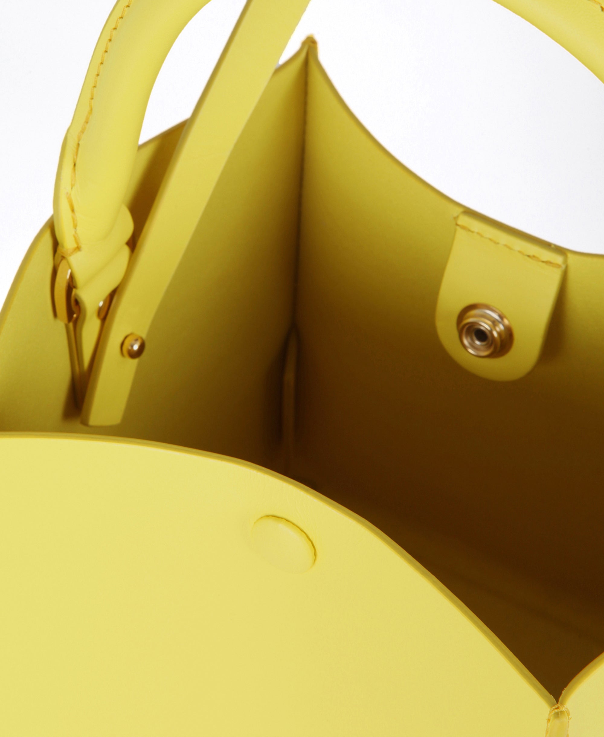 Sophie Hulme Nano Albion Cube Bag, Lemon (4662)
