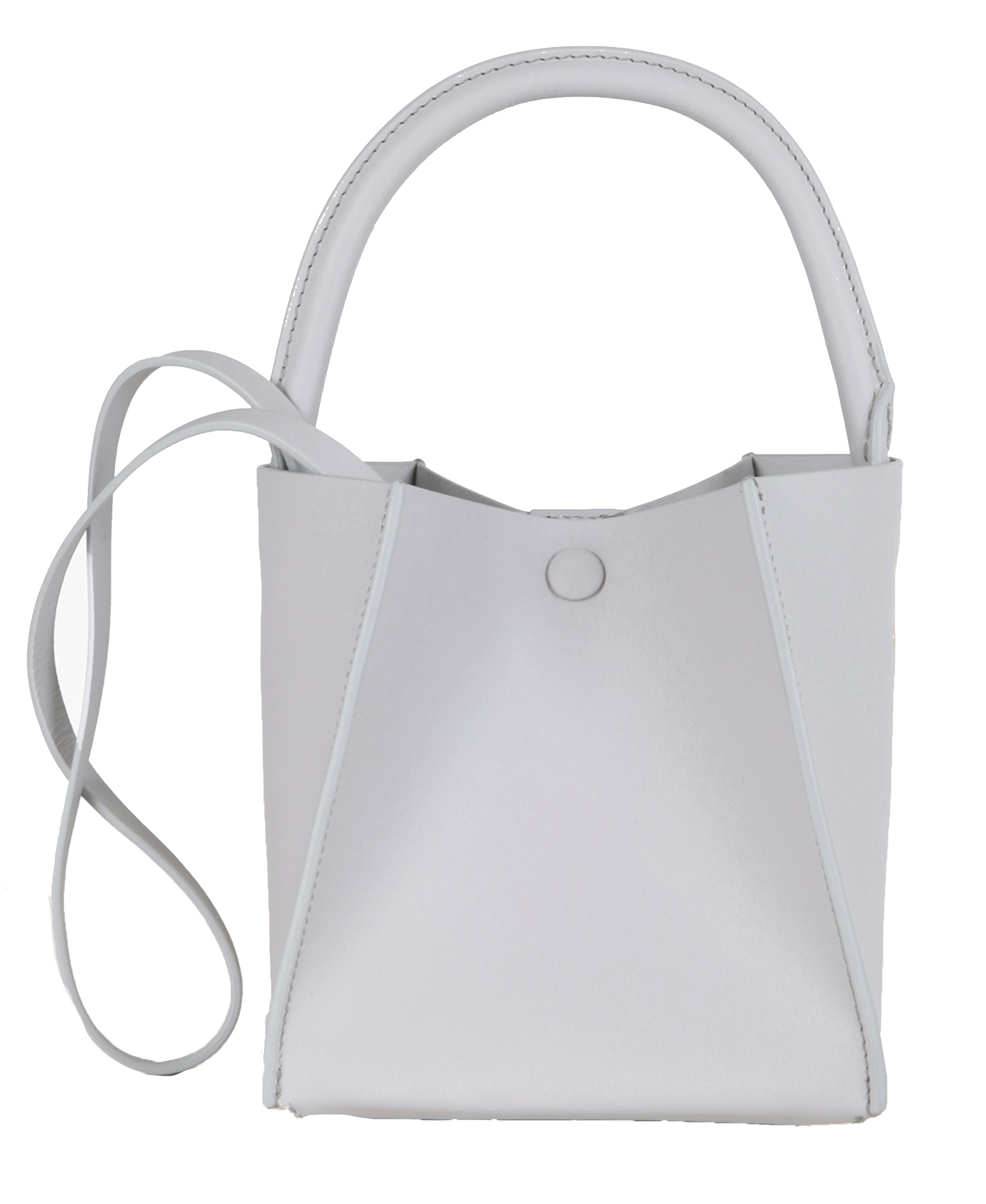 Sophie Hulme Albion Cube Bag Light Grey Designer Handbag