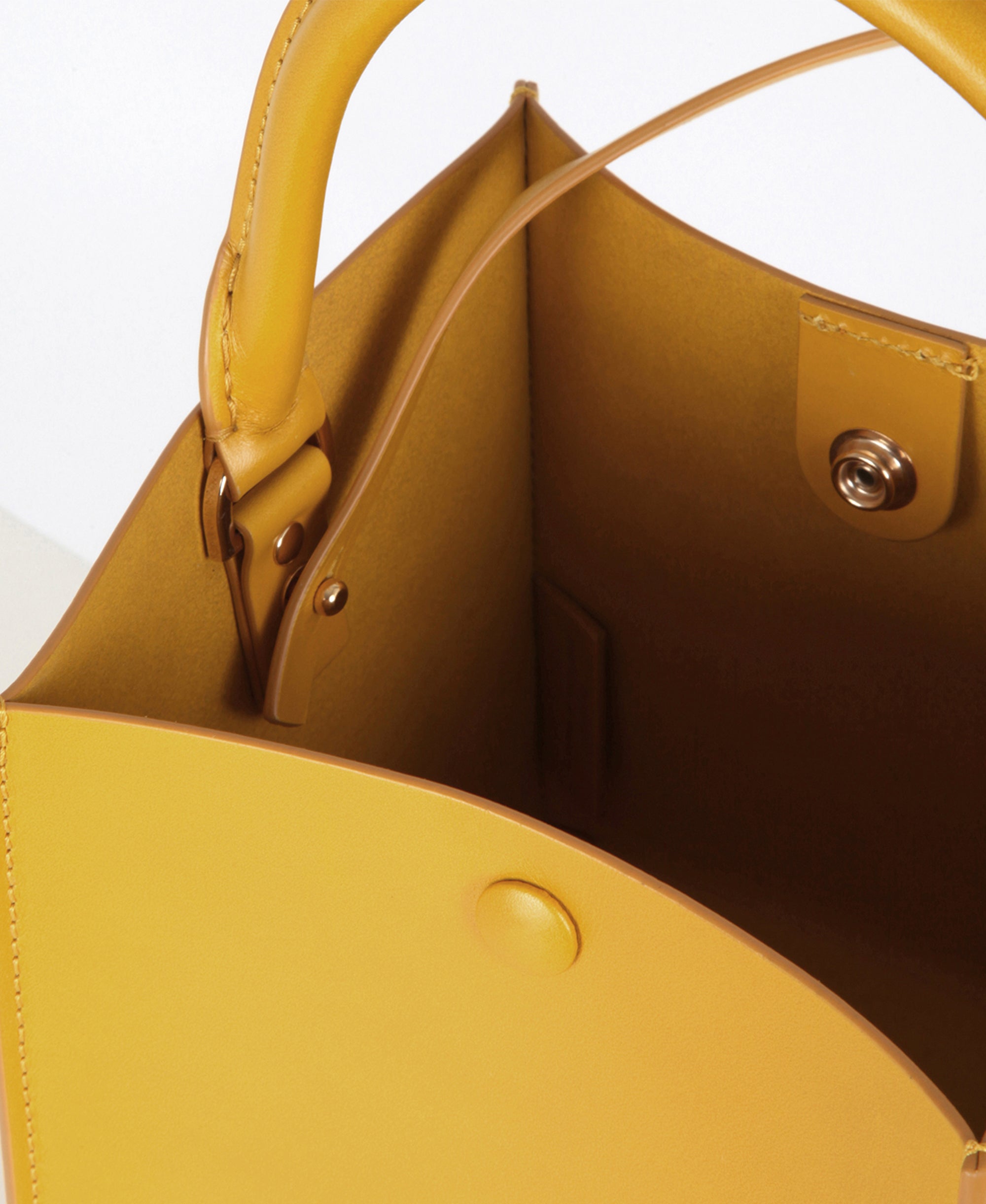 Sophie Hulme Nano Albion Cube Bag, Saffron (4662)